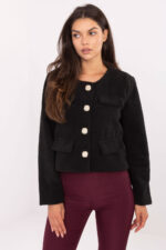 Żakiet Model IT-KR-FL9586.64 Black - Rue Paris -1