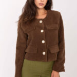 Żakiet Model IT-KR-FL9586.64 Brown - Rue Paris -1