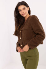 Żakiet Model IT-KR-FL9586.64 Brown - Rue Paris -3