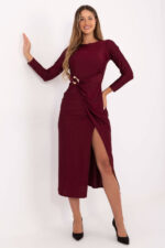 Sukienka Model IT-SK-21609.83 Bordo - Italy Moda -1