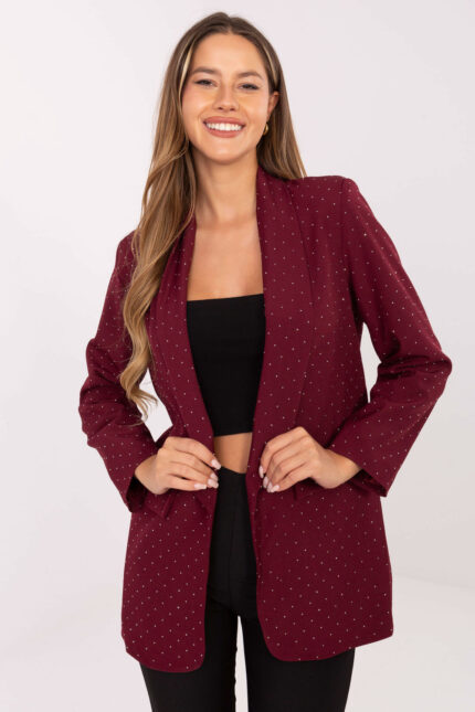 Marynarka Model IT-MA-18657.88 Bordo - Rue Paris -1