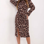 Sukienka Model IT-SK-20057.21P Brown - Rue Paris -1