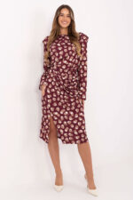 Sukienka Model IT-SK-20057.21P Bordo - Rue Paris -1