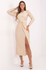 Sukienka Model IT-SK-21609.83 Light Beige - Italy Moda -1