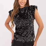 Bluzka Model IT-BZ-20052.96 Black/Silver - Italy Moda -1