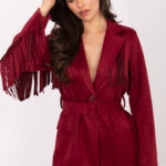 Marynarka Model IT-PL-5792.33 Bordo - Rue Paris -1