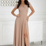 Sukienka Model 336-22 Cappuccino - Bicotone -1