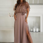 Sukienka Model 333-22 Camel - Bicotone -1