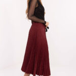 Spódnica Model MI-SD-121402.59 Bordo - Rue Paris -1