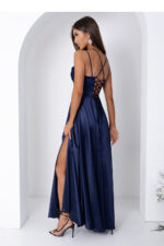 Sukienka Model Valeria Satyna 001173. Navy - With You -3