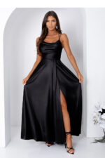 Sukienka Model Valeria Satyna 001173. Black - With You -2