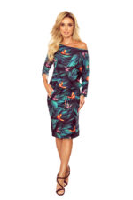 13-119 Sukienka sportowa z kieszonkami - kolorowe MOTYLE-7