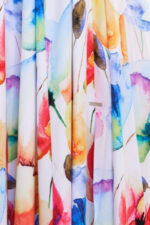 194-5 Długa letnia sukienka hiszpanka z paskiem w kwiatowy wzór ?-6