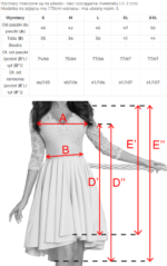 210-2 NICOLLE - sukienka z dłuższym tyłem z koronkowym dekoltem - GRANATOWA-7