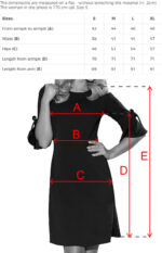 217-4 NEVA Trapezowa sukienka z rozkloszowanymi rękawkami - PASTELOWY RÓŻ-8