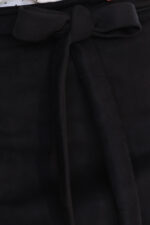 569-2 Zamszowa spódnica z wiązaniem - CZARNA-9