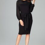 Sukienka Model K494 Black - Lenitif -1