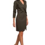 Sukienka Model S217 Khaki - Stylove -1