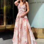 Sukienka Model 245-17 Brzoskwinia - Bicotone -1