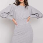 Sukienka Model RV-SK-6079.65 Grey - Rue Paris -1