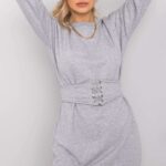 Sukienka Model RV-SK-6179.09 Grey - Rue Paris -1