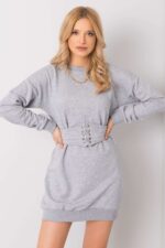 Sukienka Model RV-SK-6179.09 Grey - Rue Paris -4