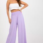 Spodnie Damskie Model DHJ-SP-8390.70 Light Violet - Italy Moda -1