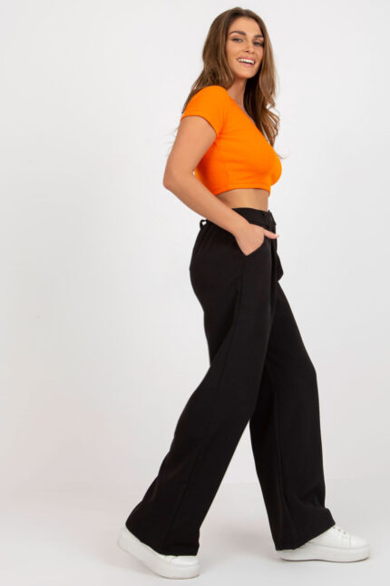 Spodnie Damskie Model DHJ-SP-15679-1.31X Black - Italy Moda -2