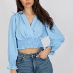 Bluzka Model DHJ-BZ-13866.92P Light Blue - Italy Moda -1