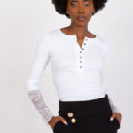 Bluzka Model RV-BZ-7532.29 White - Rue Paris -1