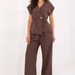 Spodnie Komplet Model IT-KMPL-21029.78 Brown - Italy Moda -1