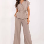 Spodnie Komplet Model IT-KMPL-21029.78 Dark Beige - Italy Moda -1