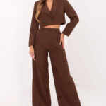 Spodnie Komplet Model IT-KMPL-FL9019.08P Brown - Rue Paris -1