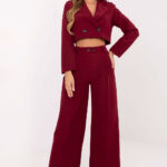 Spodnie Komplet Model IT-KMPL-FL9019.08P Bordo - Rue Paris -1