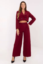 Spodnie Komplet Model IT-KMPL-FL9019.08P Bordo - Rue Paris -1