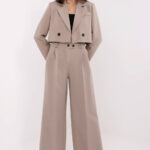 Spodnie Komplet Model IT-KMPL-FL9019.08P Dark Beige - Rue Paris -1