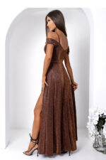 Sukienka Model Walentina Lux 001117. Czekolada - With You -3