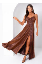 Sukienka Model Valeria Lux 001171. Czekolada - With You -2