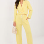 Spodnie Komplet Model IT-KMPL-22202.89 Light Yellow - Rue Paris -1