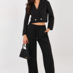 Spodnie Komplet Model IT-KMPL-22202.89 Black - Rue Paris -1