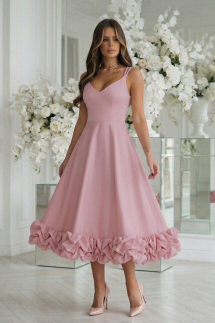 Sukienka Model 345-20 Pink - Bicotone -1
