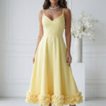 Sukienka Model 345-14 Yellow - Bicotone -1