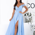 Sukienka Model Walentina Cekin 0011175. Błękit - With You -1