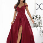 Sukienka Model Walentina Cekin 0011175. Bordo - With You -1