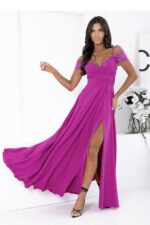 Sukienka Model Walentina Cekin 0011175. Magenta - With You -1