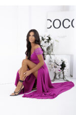 Sukienka Model Walentina Cekin 0011175. Magenta - With You -2