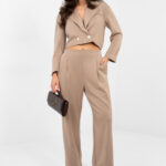 Spodnie Komplet Model IT-KMPL-22255.70 Dark Beige - Rue Paris -1