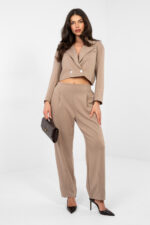 Spodnie Komplet Model IT-KMPL-22255.70 Dark Beige - Rue Paris -4