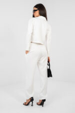 Spodnie Komplet Model IT-KMPL-22255.20 Ecru - Rue Paris -3