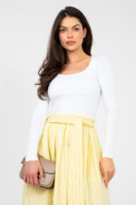 Bluzka Model RV-BZ-A1193.26 White - Rue Paris -1